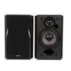 Edifier - R1380T Étagères élégantes pour étagères avec entrée double RCA - Noir-Contrôles des basses, des aigus et du volume sur le panneau latéral