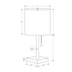 Monarch Specialties - Luminaire - 17 po H Lampe De Table - Port Usb Inclus - Ensemble De 2 - Métal Nickelé - Abat-Jour Ivoire-Chaque lampe est associée à une ampoule de 40W/120V maximum (non incluse) et à un cordon transparent de 6 pieds de long. Placez ces lampes polyvalentes sur des tables d'appoint, des consoles ou des tables de chevet pour illuminer votre espace