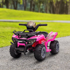 Aosom - VTT à batterie 6 V pour tout-petits avec musique - Rose-Moteur 6V qui fournissent une puissante propulsion arrière 