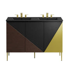 Modway - Alchemist 48" Meuble de salle de bain à double lavabo - Noir noir-8