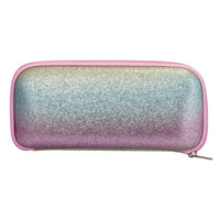 Gry Mattr - Étui À Lunettes Pour Enfants - Paillettes-Fermeture éclair rose