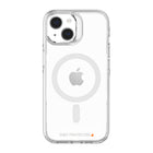 AXS - Crystal Shield Étui D3O MagSafe compatible pour Apple iPhone 15 Plus - Transparent-Protection anti-UV pour afficher clairement le design original de votre cellulaire