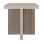 Hudson&Canal - Table d'appoint carrée Boden de 56 cm de largeur, , blanc aulne-Finition en blanc aulne aspect bois