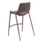 Zuo - Desi Tabouret de comptoir - Brun/Noyer - Ensemble de 2-7