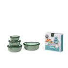 Mepal - CIRQULA ENS/4 Rnd Shlw 350+750 mL, 1.25+2.25L/12+25+47+76oz  Jade Nordique-Va au lave-vaisselle
