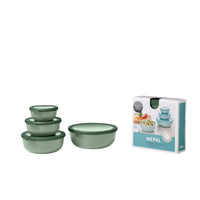 Mepal - CIRQULA ENS/4 Rnd Shlw 350+750 mL, 1.25+2.25L/12+25+47+76oz  Jade Nordique-Va au lave-vaisselle