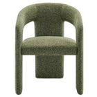 Modway - Oslo Tonneau Tissu tapis Chaise d’accent pour salle à manger - Feuille-9