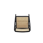 Manhattan Comfort - Lot de 2 chaises pliantes de salle à manger Lambinet 53 cm style industriel chic - noir et cannage naturel-Garantie limitée du fabricant de 30 jours