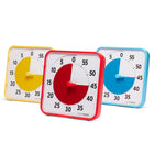 Time Timer - Minuterie originale de 8 po – Ensemble de salle de classe Learning Center, couleurs primaires, ensemble de 3-Magnétique et autonome : des aimants puissants permettent à chaque Time Timer Original 8 po d'être affiché sur un tableau blanc, un réfrigérateur, un classeur ou tout autre matériau métallique, mais il peut également être posé seul ou accroché au mur.