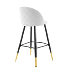 Modway - Cordial Tissu Tabourets de bar - Blanc - Ensemble de 2-7