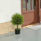 HOMCOM - Plantes artificielles décoratives 21,7 po H pour la maison - vert-Couleur : Vert 