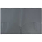 JAM Paper - Pop Porte-documents à 2 pochettes - gris - Paquet de 6-Taille : 9,5 x 11,5 pouces | S'adapte facilement aux documents de 8,5" x 11"