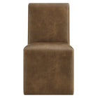 Modway - Emory Cuir végane Fauteuil d’appoint de salle à manger - Canyon-8