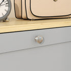 HOMCOM - Armoire à chaussures moderne avec 3 tiroirs basculants pour 12 à 18 paires - gris-La quincaillerie anti-basculement améliore la sécurité 