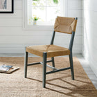 Modway - Bodie Chaise à manger - Gris clair naturel-Inclut des glissades au pied sans marquer
