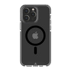 AXS - PROShield Plus etui transparent compatible avec MagSafe teste contre les chutes pour Apple iPhone 14 Pro Max, Noir-Coins renforces subtils absorbant les chocs