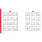 AT-A-GLANCE – Recharge de calendrier de bureau quotidien 2027 2 pages/jour – 3 3/4 po H x 3 po l – anglais-Papier ameliore resistant aux bavures