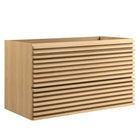Modway - Render Support mural de 36" Armoire de toilette de salle de bain (lavabo non inclus) - Chêne-7