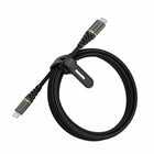 Otterbox - Câble Premium de Charge/Synchronisation Lightning vers USB-C - 6 pi - Noir-Robuste, résistant et conçu pour durer