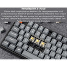 Keychron - Clavier mécanique sans fil K8 Max RGB - Échangeable à chaud - Commutateur marron - Disposition TKL - Noir-Stabilisateurs améliorés : Les stabilisateurs intégrés à vis sur PCB assurent une expérience de frappe plus fluide avec moins de jeu sur les grandes touches, offrant une stabilité et une précision améliorées.
