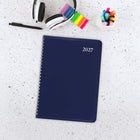 Staples - Agenda quotidien 2027 - 8 po H x 4 7/8 po l - couleurs assorties - bilingue-Reliure à spirale double