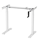 Ezywork - Cadre de bureau debout manuel - manivelle - blanc-Plage de réglage de la hauteur : 27,6" - 46,5" (70 cm - 118 cm)