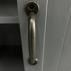 HOMCOM - Armoire de cuisine 48 po avec étagères - gris-Convient pour une utilisation dans l'entrée, la salle de bain, la cuisine, l'atelier, etc.