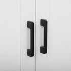 HOMCOM - Armoire de cuisine 67 po à 4 portes avec étagères réglables - blanc-Sangle anti-basculement à l’arrière que vous pouvez fixer au mur pour plus de sécurité 