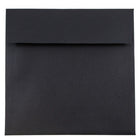JAM Paper - Enveloppes d'invitation carrées - 7,5 x 7,5 - lin noir - Paquet de 25-Parfait pour les cartes de voeux, les invitations, les mariages ou toute autre annonce