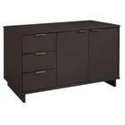 Manhattan Comfort - Buffet moderne Granville 140 cm - Gris foncé-17,71653542 po L x 55,03937002 po l x 31,73228343 po H
