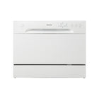 Danby - Lave-vaisselle de comptoir 6 places - Blanc-Lave-vaisselle de comptoir compact et peu encombrant doté d'une fonction de connexion rapide compatible avec la plupart des robinets de cuisine. Se glisse sous la plupart des armoires