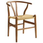 Modway - Amish 29" Chaise à manger - Noyer-Chaise à manger en bois d’orme