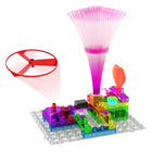 E-Blox - Ensemble étudiant Circuit Blox - 59 projets-Répond aux exigences NGSS en enseignant la tension, le courant et le fonctionnement des circuits avec interrupteurs, LED, module d'alarme moteurs et arbre à fibres optiques
