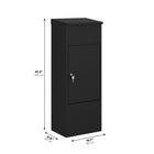 Ceha Canada - Boîte à colis format moyen - 16 po l x 12 po P x 41 po H - Noir-CONCEPTION CONVIVIALE : L'ouverture de la boîte est conçue pour la commodité de l'utilisateur et intègre une grande chicane antivol pour une sécurité accrue