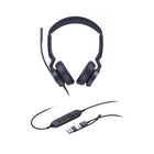 Casque UC double Yealink UH46 - Casque pour téléphone et ordinateur - Certifié UC - Noir-Longueur du câble du casque : 0,65 m (du casque à l'unité de contrôle d'appel)
