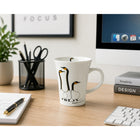 Oscardo - Tasse porcelaine « Friends » de Benjamin Chee Chee - 295 ml-Conception de tasse empilable - Optimisée pour un rangement facile et une organisation peu encombrante