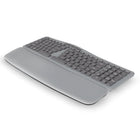 BlueDiamond - Clavier sans fil Ergo avec repose-poignets amovible taille complète, disposition anglaise, gris-Touches profilées : Les touches présentent une conception légèrement concave pour un confort accru