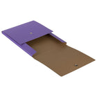 JAM Paper - Portefeuille vertical à fermeture pression - 12 1/8 x 9 x 1/2 - Kraft violet-Quantité : Vendu à l'unité