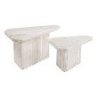 Zuo - Navidic Table basse - Bois blanchi à la chaux - Ensemble de 2-Couleur: Bois blanchi à la chaux