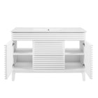 Modway - Render 48" Vanité de salle de bain à un seul lavabo - Blanc blanc-8