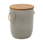 Zuo - Biban Table d’appoint - Naturel/Gris-Couleur: Naturel/Gris