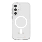 AXS - Crystal Shield Étui D3O MagSafe compatible pour Samsung Galaxy S23 FE - Transparent-Protection anti-UV pour afficher clairement le design original de votre cellulaire