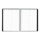Brownline - 2027 agenda mensuel EcoLogix 14 mois avec reliure à double spirale – 11 po x 8 1/2 po – couleurs assorties-Couleurs assorties
