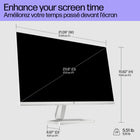 HP - Moniteur LCD Full HD 524sw 24 po de classe IPS - Blanc - 94C21AAABA-La luminosité de 300 nits offre une clarté d’image exceptionnelle. Profitez d’une superbe qualité visuelle pourle travail ou le loisir