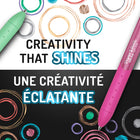 Paper Mate - Stylos gel InkJoy Rétractable, stylos métalliques, rétractables, pointe moyenne (0,8 mm), couleurs assorties, 10 unités-6