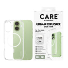 PanzerGlass - CARE Clear Urban Explorer MagSafe iPhone 17 - Anneau blanc-Une protection phénoménale et l’étui le plus résistant jamais conçu, mince mais solide