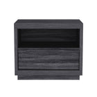 Manhattan Comfort - Table de nuit contemporaine Navis 26" à 1 tiroir - Gris charbon-La finition aspect bois offre une apparence chaleureuse et naturelle prisée dans le design de mobilier moderne