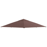 Outsunny - toit de rechange pour gazebo carré 10 pi L x 10 pi l, couverture supérieure résistante aux UV, orange-Tissu en polyester extra résistant, durable et résistant aux intempéries avec revêtement PA  