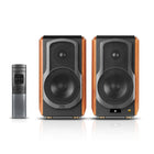 Edifier - S1000W Bibliothèque d'enceinte active audiophile WiFi 2.0 avec connexion à plusieurs entrées - Brun-Groupez deux haut-parleurs ou plus pour créer une expérience audio multi-pièces fluide, remplissez toute votre maison de musique ou profitez d'un son stéréo avec une seule paire