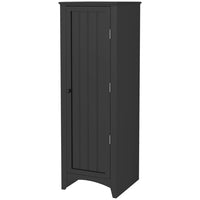 HOMCOM - Armoire de cuisine 4 niveaux 48 po avec étagères réglables - noir-La disposition à quatre niveaux maximise le rangement vertical 